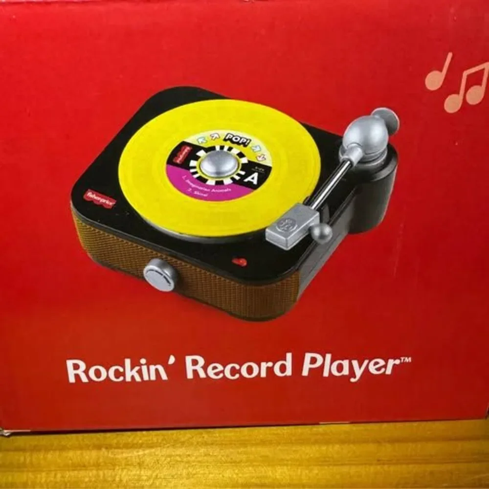NEW Fisher-Price Rockin’ Record Player Musical Turntable & 5 Records